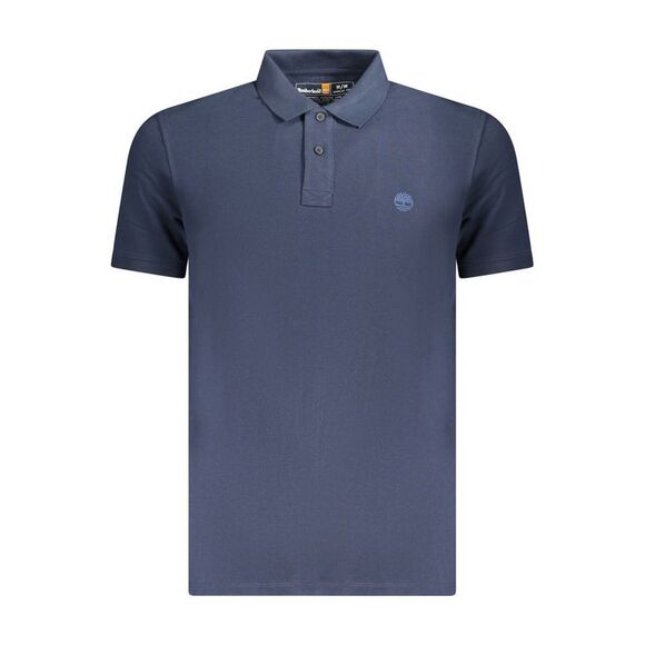 Timberland Blue Cotton Men Polo Men's Shirt